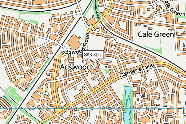 St Ambrose Catholic Primary School map (SK3 8LQ) - OS VectorMap District (Ordnance Survey)