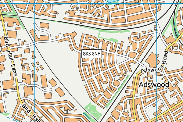 SK3 8NF map - OS VectorMap District (Ordnance Survey)