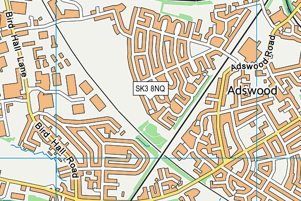 SK3 8NQ map - OS VectorMap District (Ordnance Survey)