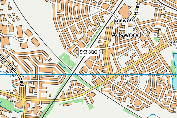 SK3 8QQ map - OS VectorMap District (Ordnance Survey)