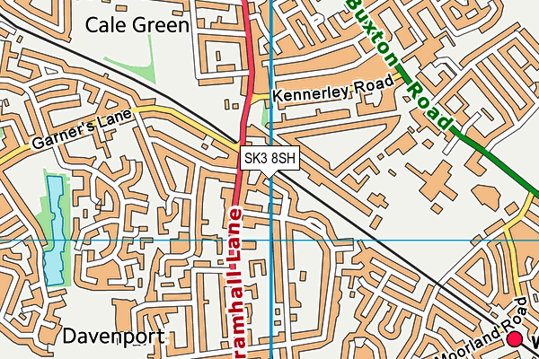 SK3 8SH map - OS VectorMap District (Ordnance Survey)