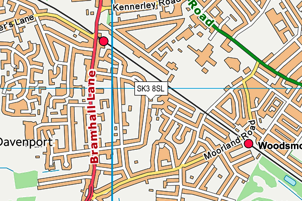 SK3 8SL map - OS VectorMap District (Ordnance Survey)