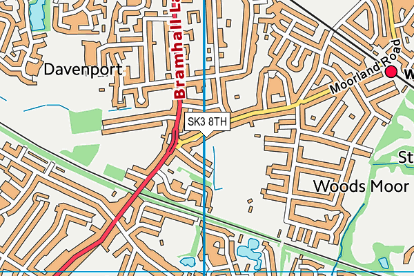 SK3 8TH map - OS VectorMap District (Ordnance Survey)