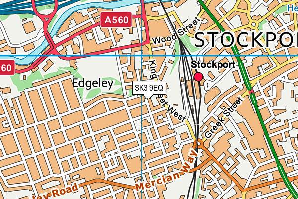 SK3 9EQ map - OS VectorMap District (Ordnance Survey)