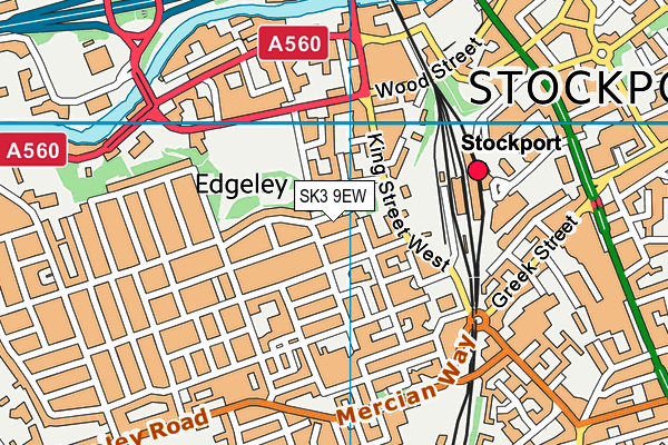 SK3 9EW map - OS VectorMap District (Ordnance Survey)