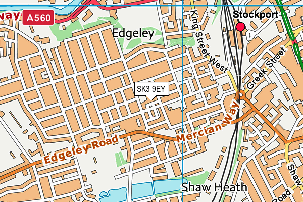 SK3 9EY map - OS VectorMap District (Ordnance Survey)