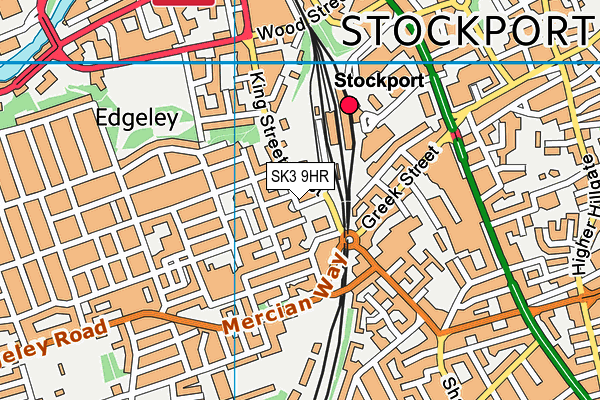 SK3 9HR map - OS VectorMap District (Ordnance Survey)