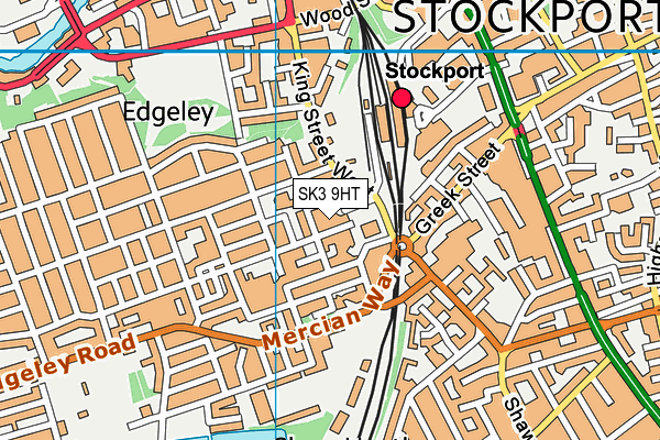 SK3 9HT map - OS VectorMap District (Ordnance Survey)