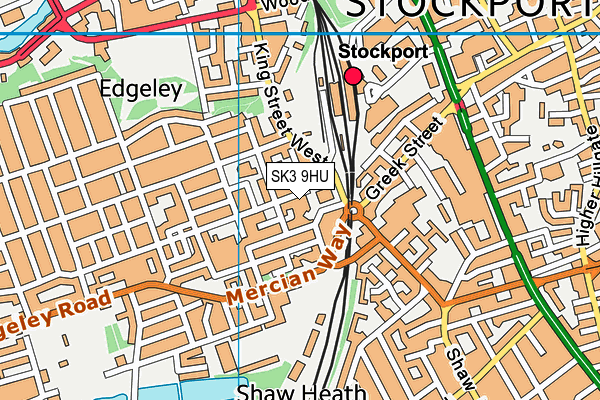 SK3 9HU map - OS VectorMap District (Ordnance Survey)
