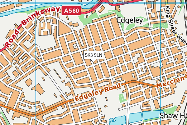 SK3 9LN map - OS VectorMap District (Ordnance Survey)