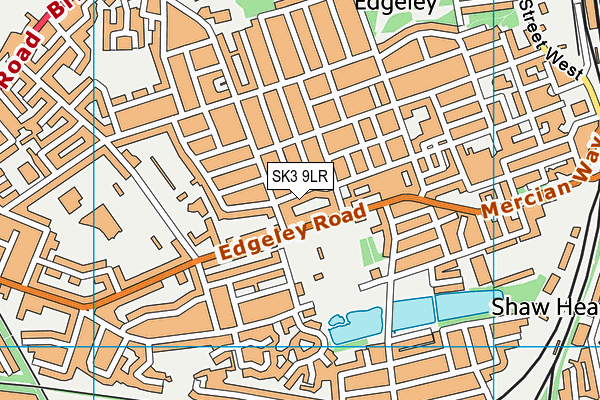 SK3 9LR map - OS VectorMap District (Ordnance Survey)