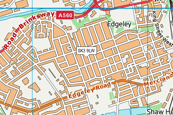 SK3 9LW map - OS VectorMap District (Ordnance Survey)