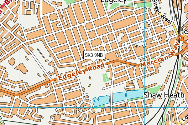 SK3 9NB map - OS VectorMap District (Ordnance Survey)
