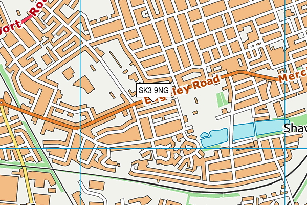 SK3 9NG map - OS VectorMap District (Ordnance Survey)
