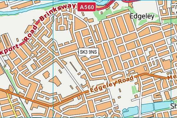 SK3 9NS map - OS VectorMap District (Ordnance Survey)