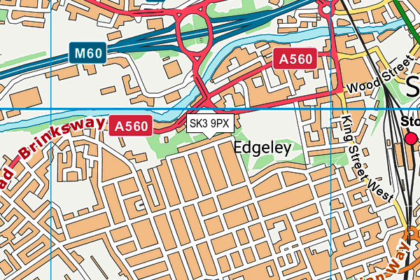 SK3 9PX map - OS VectorMap District (Ordnance Survey)