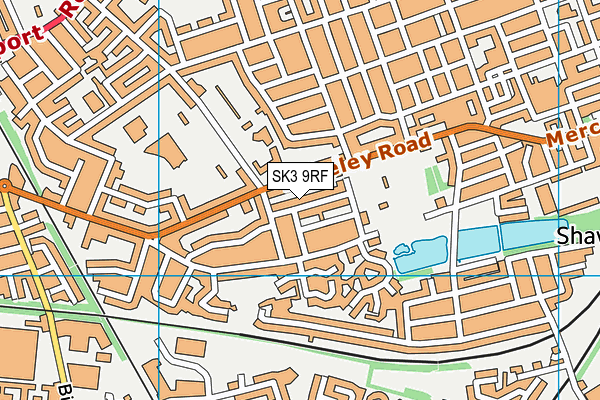 Alexandra Park Primary School map (SK3 9RF) - OS VectorMap District (Ordnance Survey)