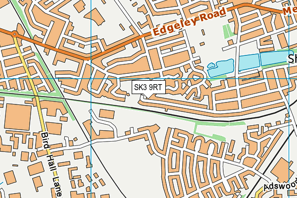 SK3 9RT map - OS VectorMap District (Ordnance Survey)