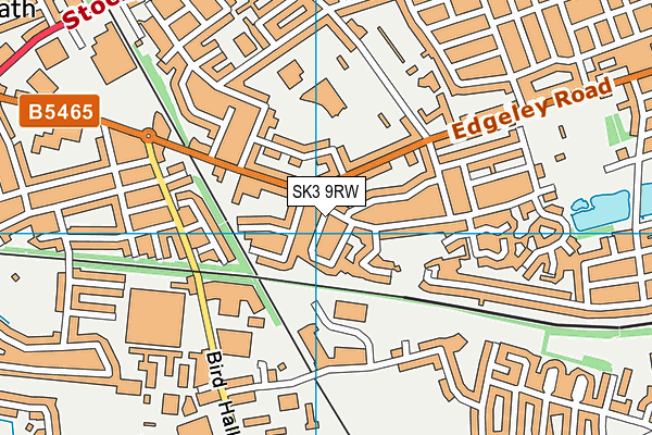 SK3 9RW map - OS VectorMap District (Ordnance Survey)