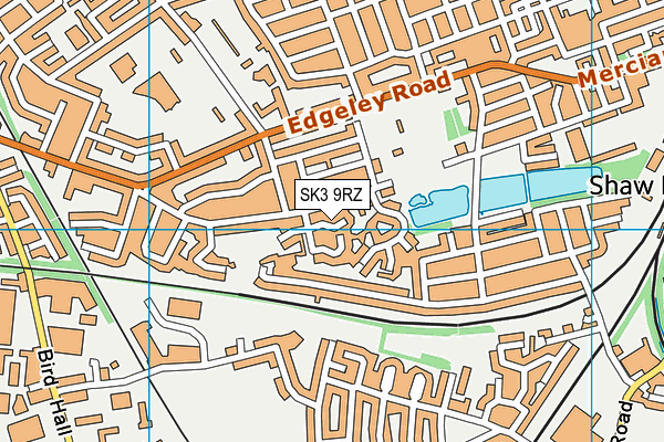 SK3 9RZ map - OS VectorMap District (Ordnance Survey)