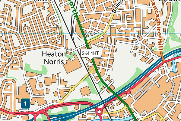 SK4 1HT map - OS VectorMap District (Ordnance Survey)