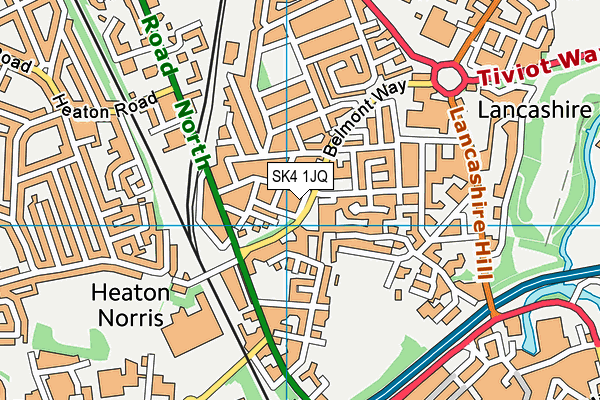 SK4 1JQ map - OS VectorMap District (Ordnance Survey)
