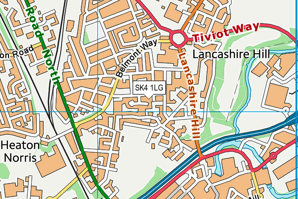 SK4 1LG map - OS VectorMap District (Ordnance Survey)