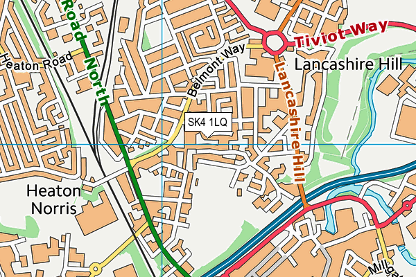 SK4 1LQ map - OS VectorMap District (Ordnance Survey)