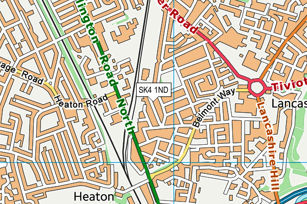 All Saints Primary School map (SK4 1ND) - OS VectorMap District (Ordnance Survey)