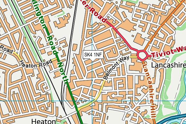 SK4 1NF map - OS VectorMap District (Ordnance Survey)