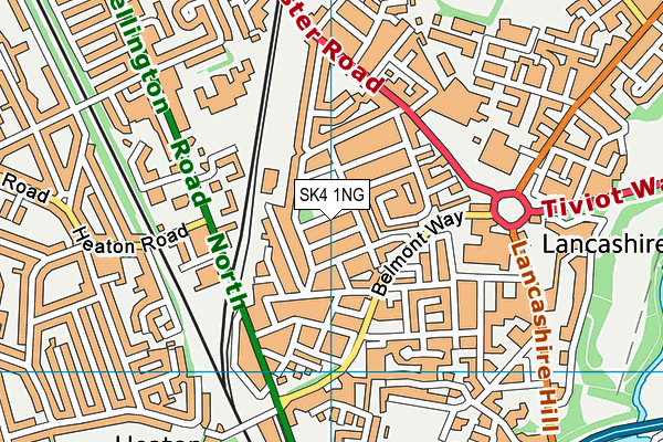 SK4 1NG map - OS VectorMap District (Ordnance Survey)