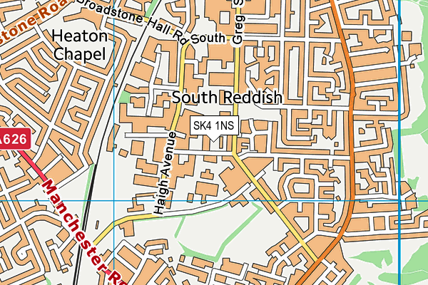 SK4 1NS map - OS VectorMap District (Ordnance Survey)