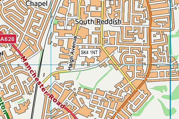 SK4 1NT map - OS VectorMap District (Ordnance Survey)
