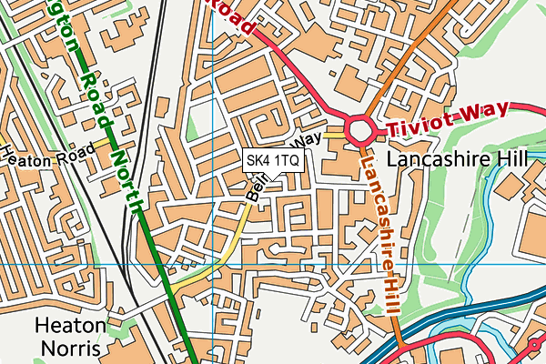 SK4 1TQ map - OS VectorMap District (Ordnance Survey)