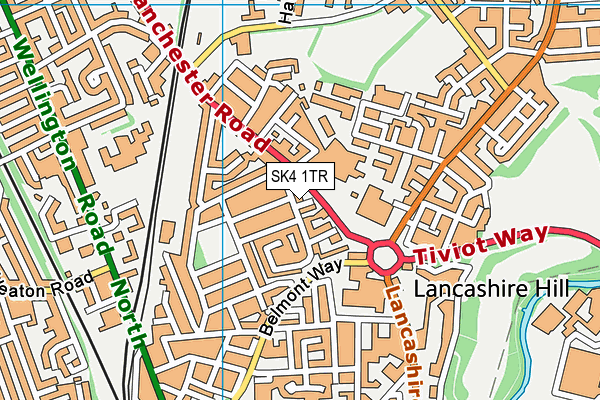 SK4 1TR map - OS VectorMap District (Ordnance Survey)