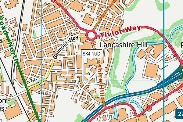 SK4 1UD map - OS VectorMap District (Ordnance Survey)