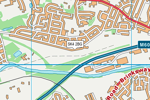 SK4 2BG map - OS VectorMap District (Ordnance Survey)