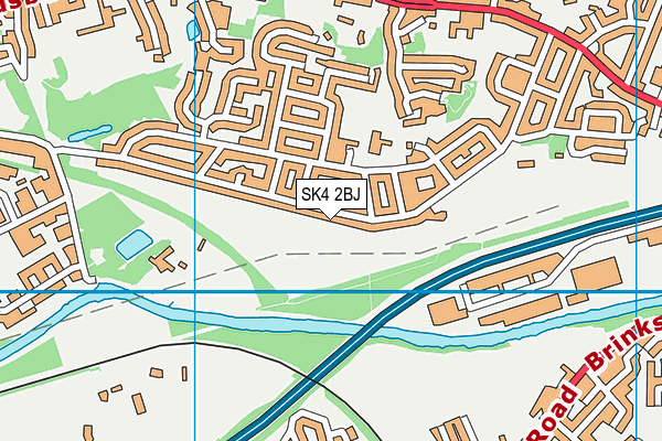 SK4 2BJ map - OS VectorMap District (Ordnance Survey)