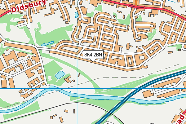 SK4 2BN map - OS VectorMap District (Ordnance Survey)