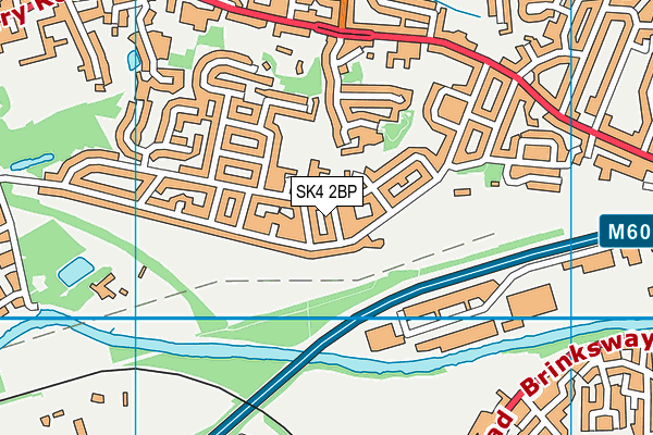 SK4 2BP map - OS VectorMap District (Ordnance Survey)