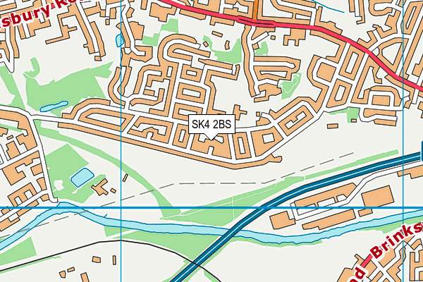 SK4 2BS map - OS VectorMap District (Ordnance Survey)
