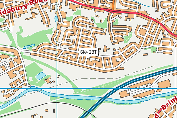SK4 2BT map - OS VectorMap District (Ordnance Survey)