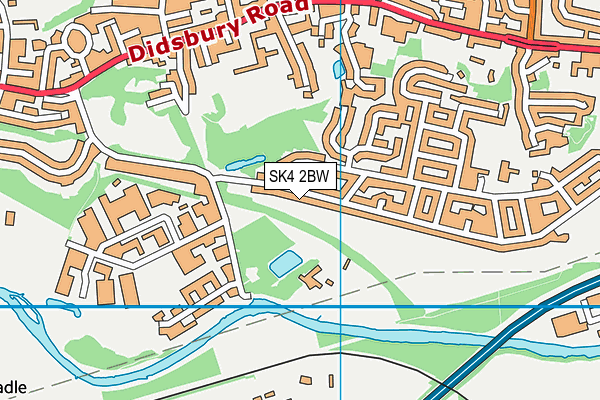 SK4 2BW map - OS VectorMap District (Ordnance Survey)