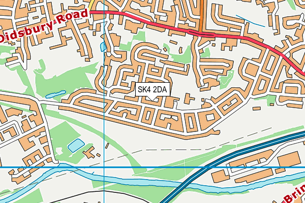 SK4 2DA map - OS VectorMap District (Ordnance Survey)