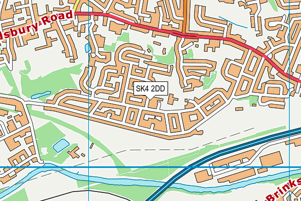 SK4 2DD map - OS VectorMap District (Ordnance Survey)