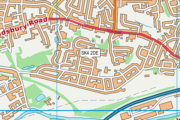 SK4 2DE map - OS VectorMap District (Ordnance Survey)