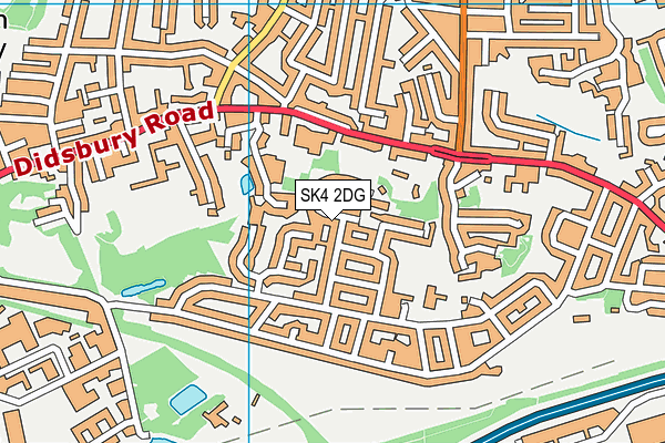 SK4 2DG map - OS VectorMap District (Ordnance Survey)