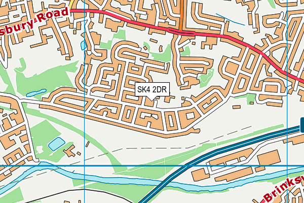 SK4 2DR map - OS VectorMap District (Ordnance Survey)