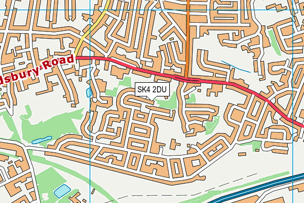 SK4 2DU map - OS VectorMap District (Ordnance Survey)