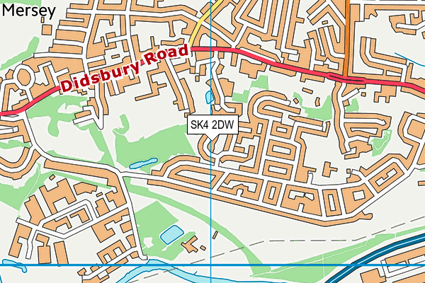 SK4 2DW map - OS VectorMap District (Ordnance Survey)